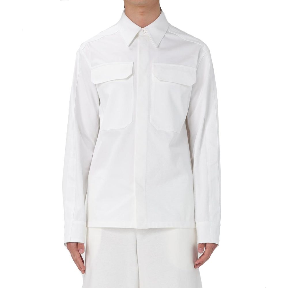 Jil Sander White Cotton Dress Shirt