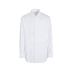 Valentino White Cotton Dress Shirt