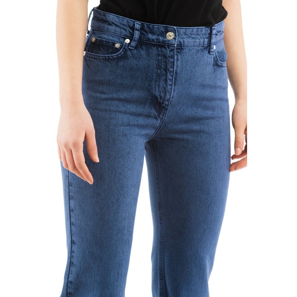 Moschino Multicolor Cotton Flared Jeans