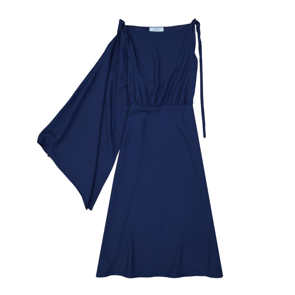 Prada Blue Acetate Casual Dress