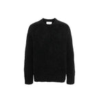 Jil Sander Black Alpaca Leather Sweater