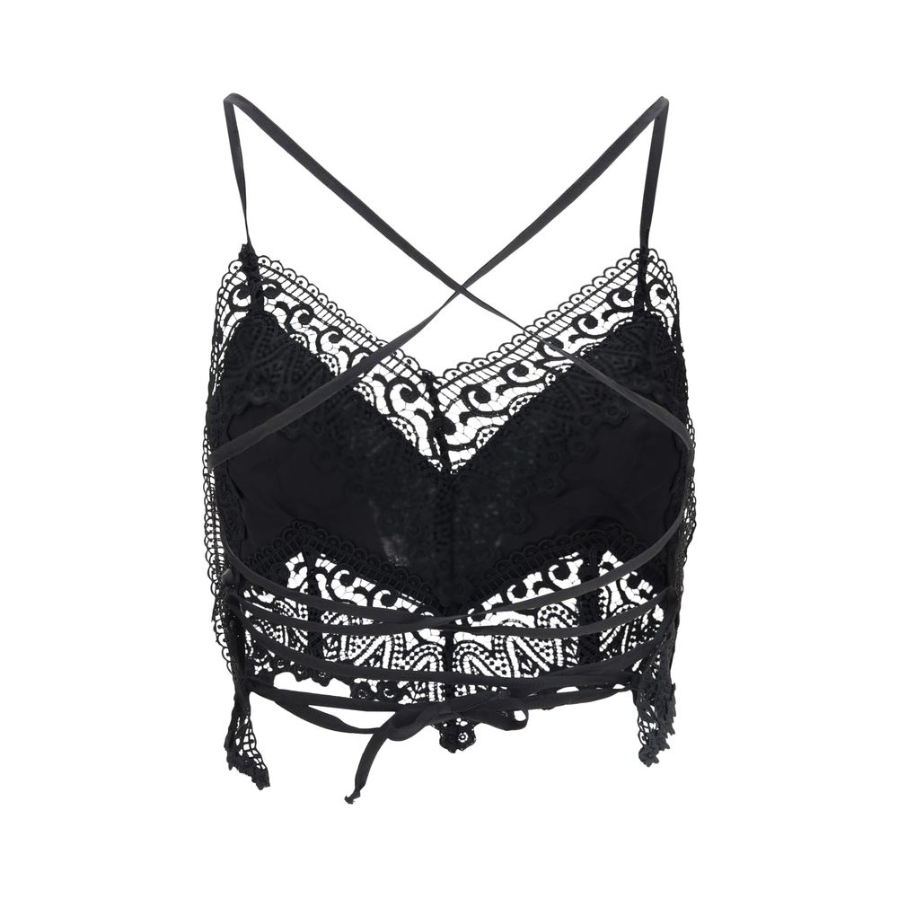 Charo Ruiz Black Cotton Shirt