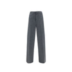 Jil Sander Gray Wool Casual Pants