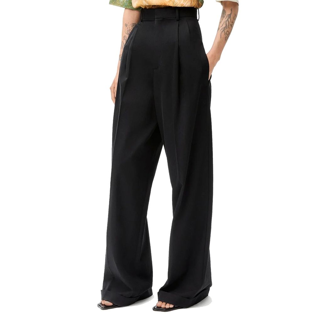 Loewe Black Cotton Casual Pants