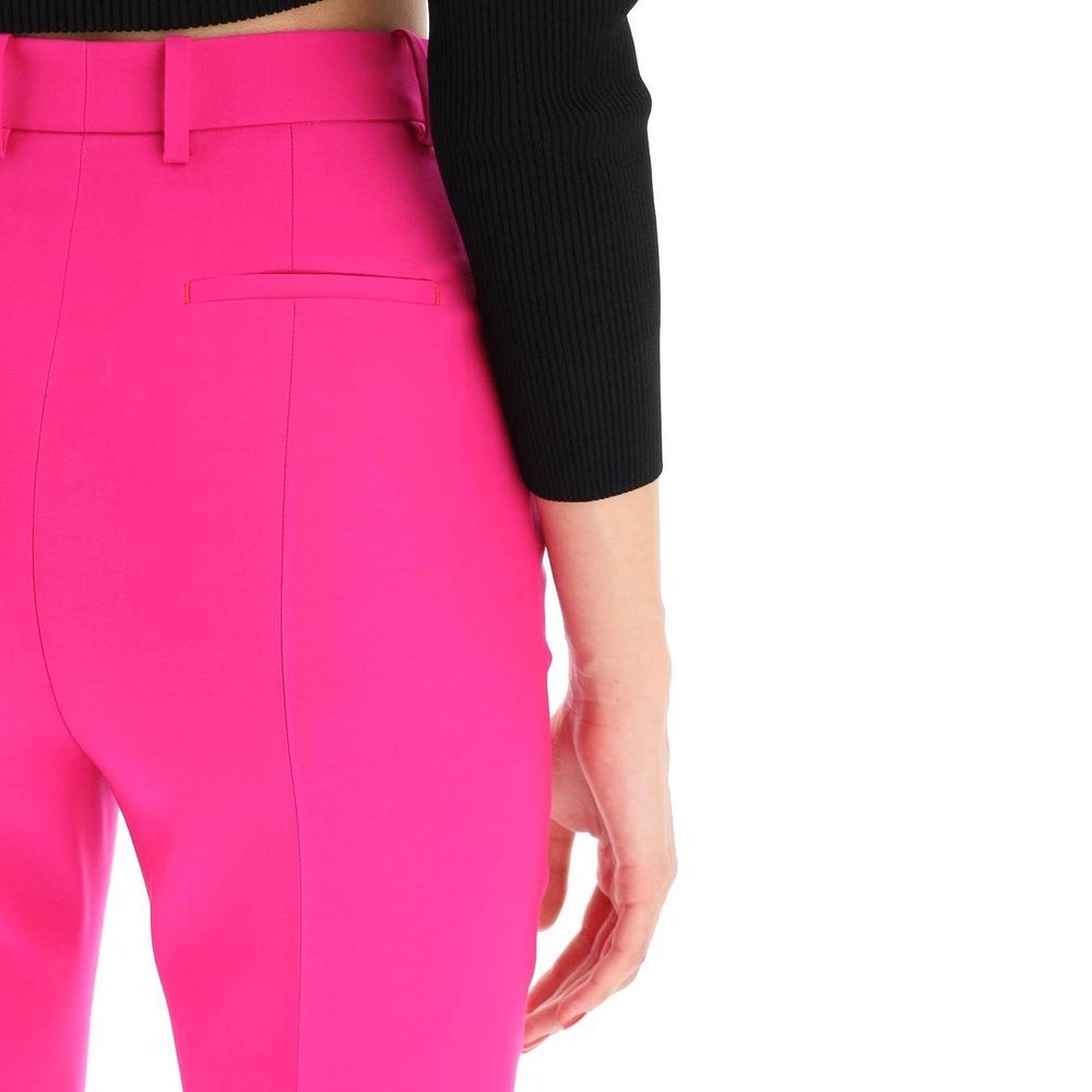 Alexander McQueen Multicolor Wool Cropped Pants