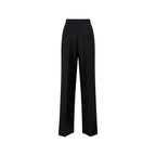 Prada Black Mohair Casual Pants