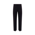 Salvatore Ferragamo Blue Cotton Casual Pants
