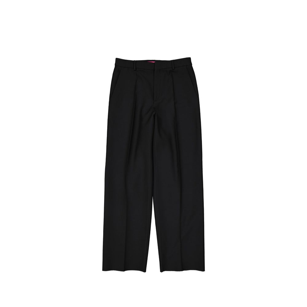 Valentino Black Silk Flared Pants