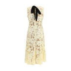Self-Portrait Bicolor Polyester Casual Dress