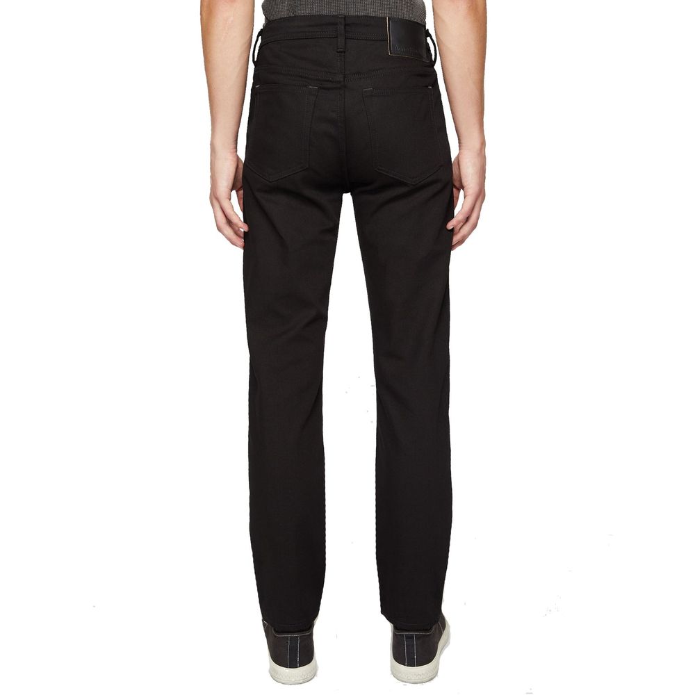Acne Studios Black Cotton Straight-Leg Jeans