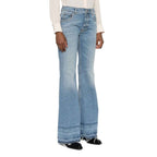 Chloé Blue Cotton Bootcut Jeans