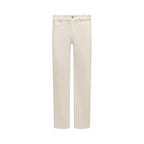 Jil Sander White Cotton Jeans Denim