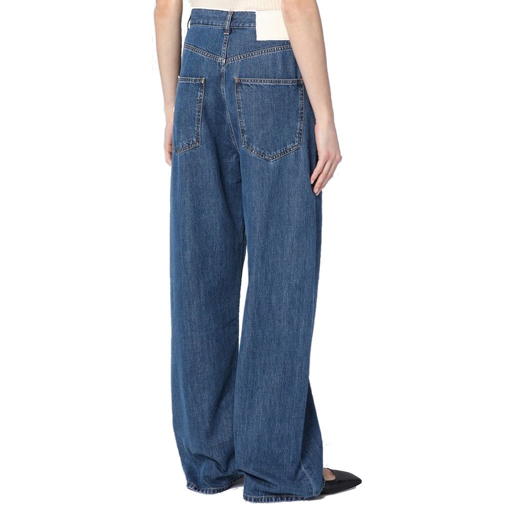 Valentino Blue Cotton Jeans Denim