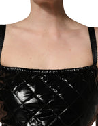 Dolce & Gabbana Black Sleeveless Romper Jumpsuit Dress