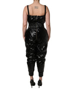 Dolce & Gabbana Black Sleeveless Romper Jumpsuit Dress