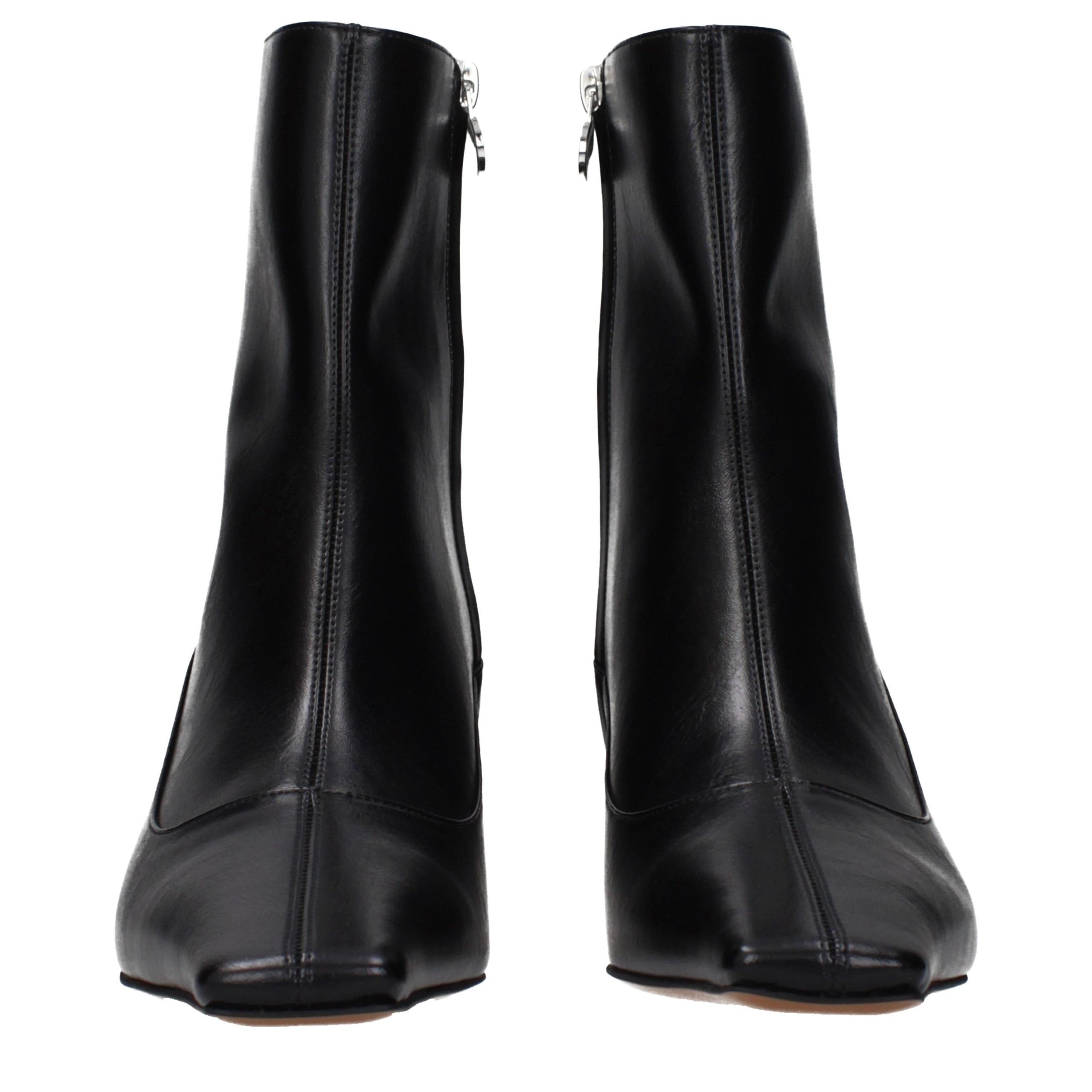 Stella McCartney Black Leather Ankle Boots