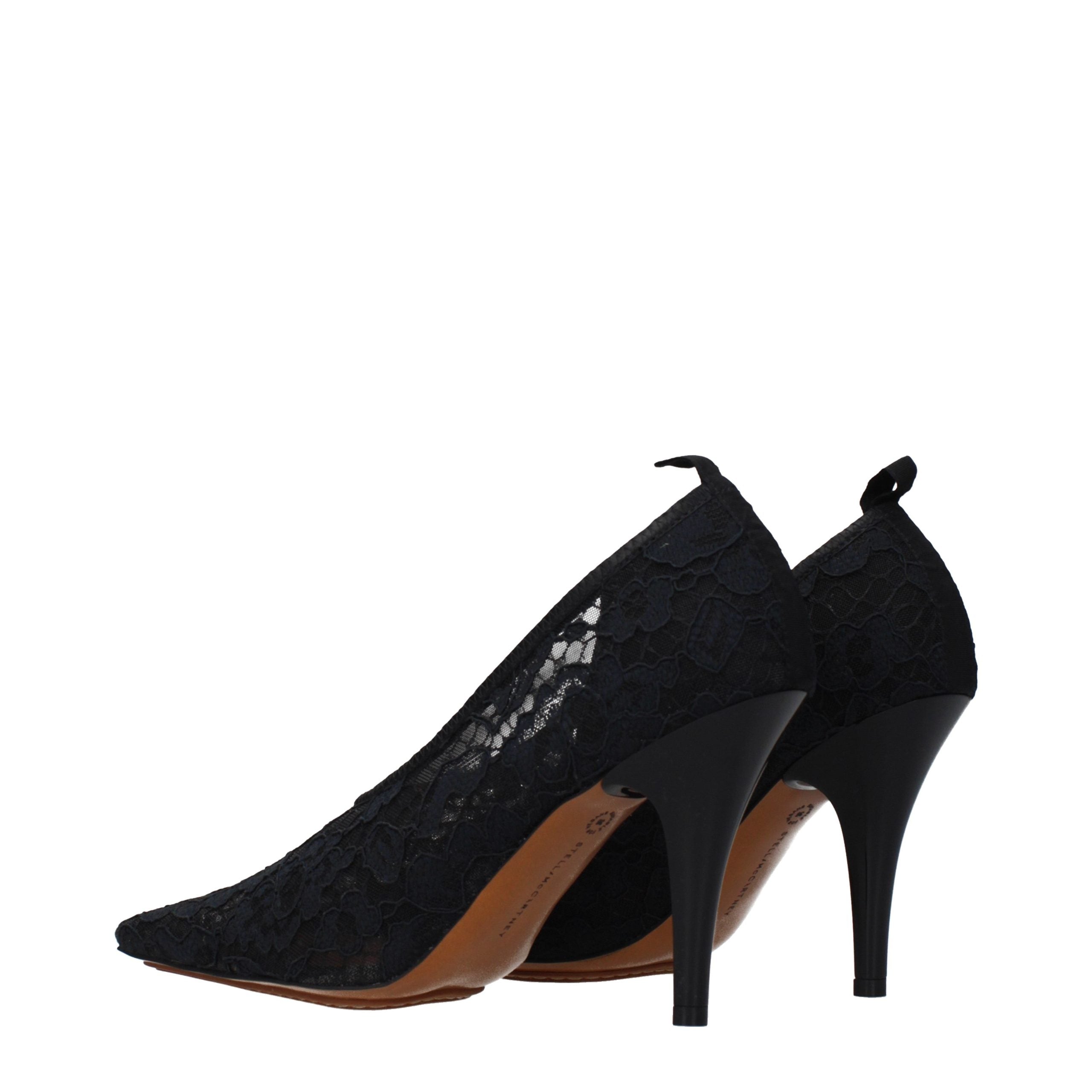 Stella McCartney Black Fabric High Heel Pumps