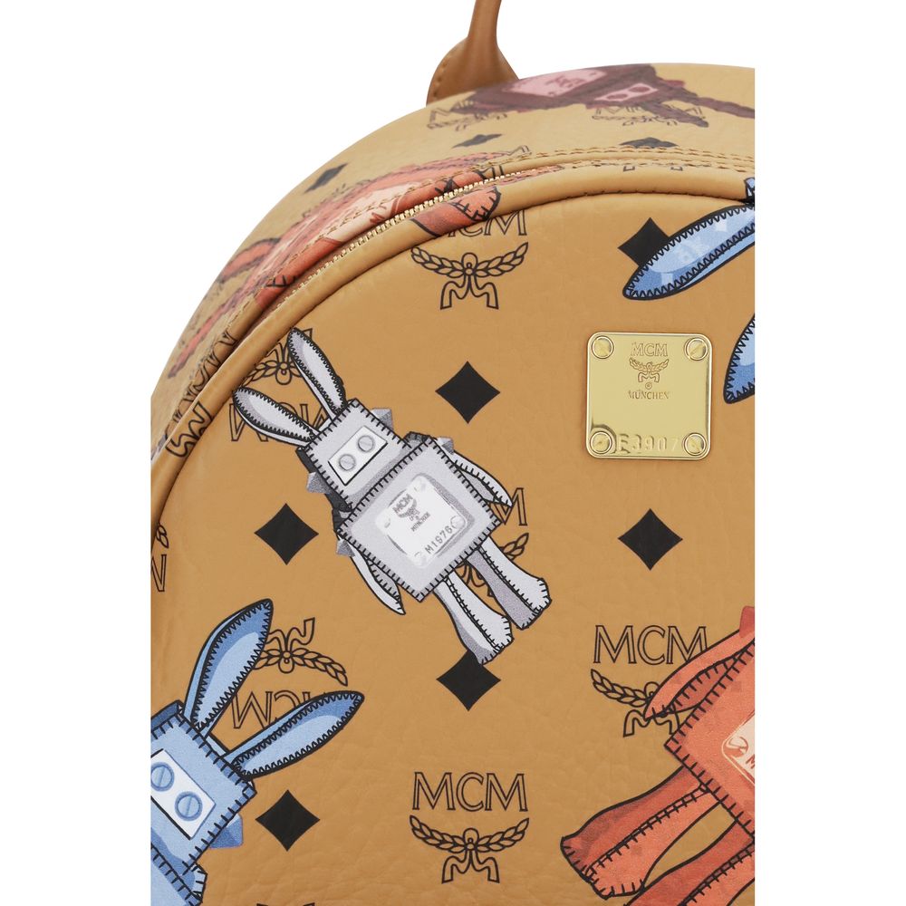 MCM Beige Lamb Ovis Aries Aries Backpack