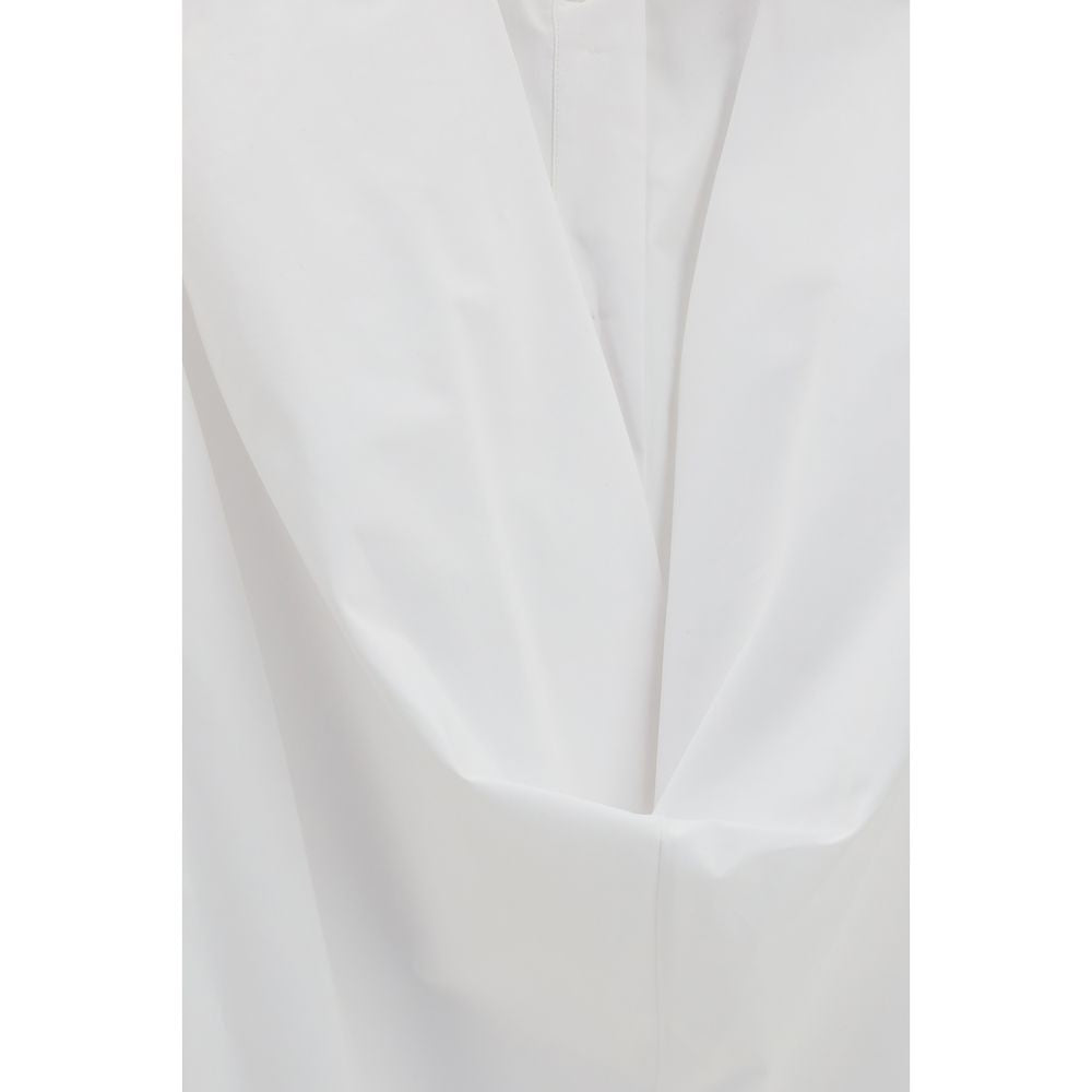 Balenciaga White Cotton Casual Dress