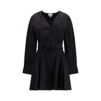 Ganni Black Cotton Casual Dress