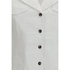 Ganni White Cotton Shirt