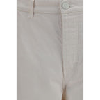 Ami Paris White Cotton Jeans Denim