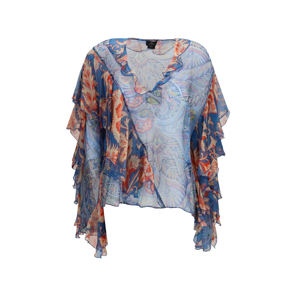 Etro Multicolor Silk Pattern Shirt