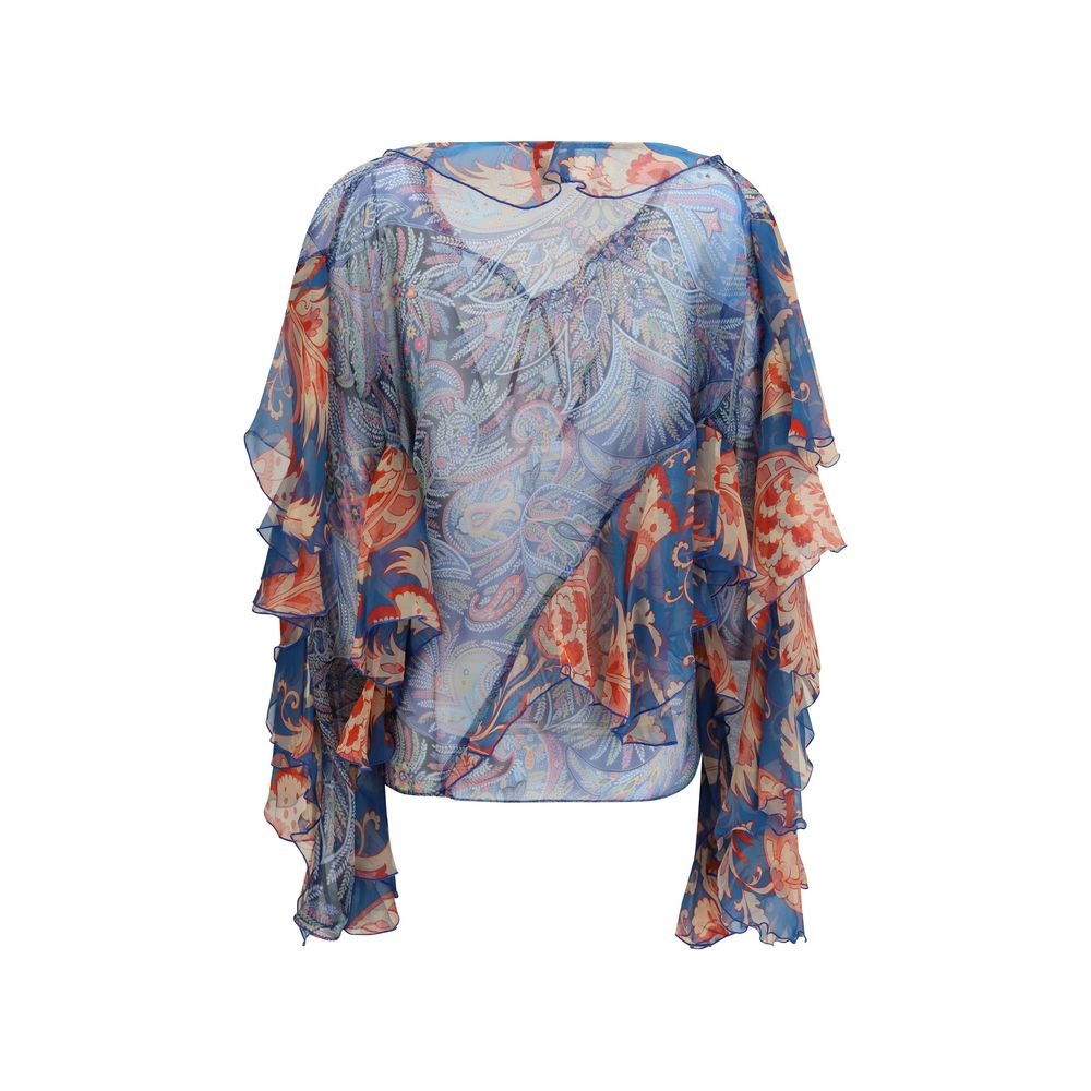 Etro Multicolor Silk Pattern Shirt