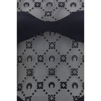 Marine Serre Black Polyamide Bodysuit