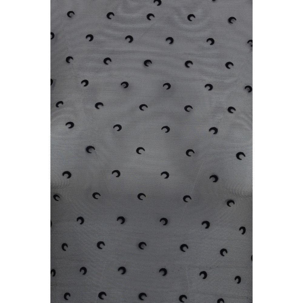 Marine Serre Black Polyamide Pattern Shirt