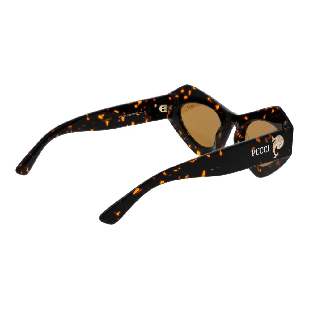 Emilio Pucci Brown Plastic Sunglasses