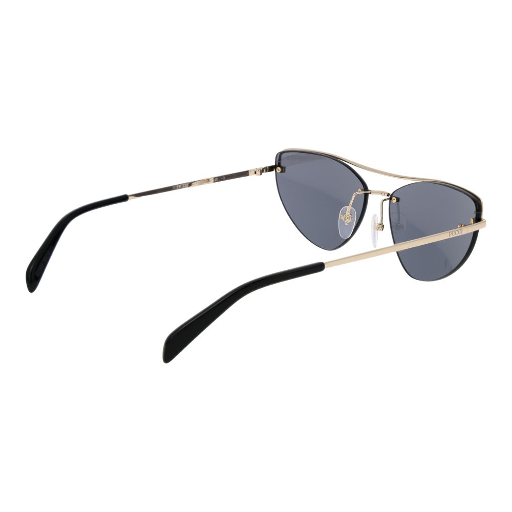 Emilio Pucci Gold Metal Sunglasses