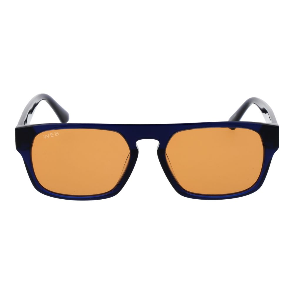 Web Blue Plastic Sunglasses