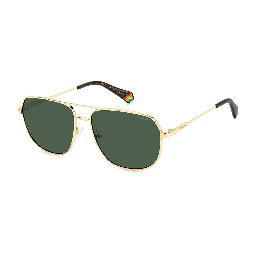 Polaroid Gold Metal Sunglasses