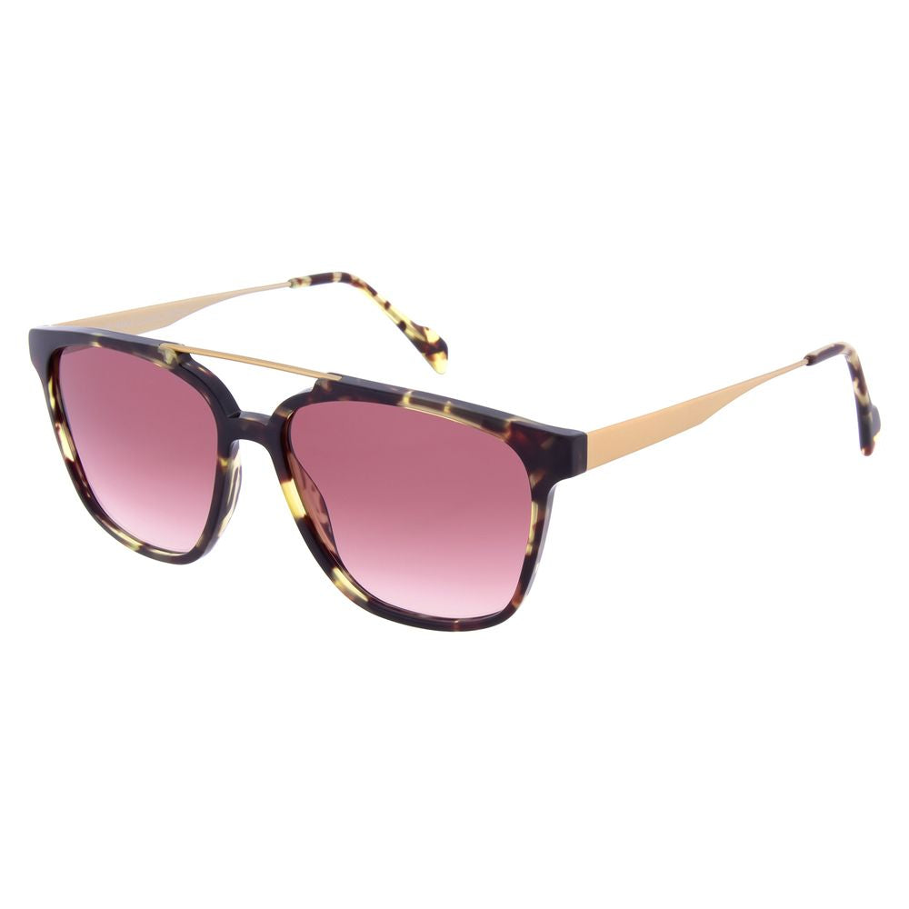 Andy Wolf Brown Metal Sunglasses