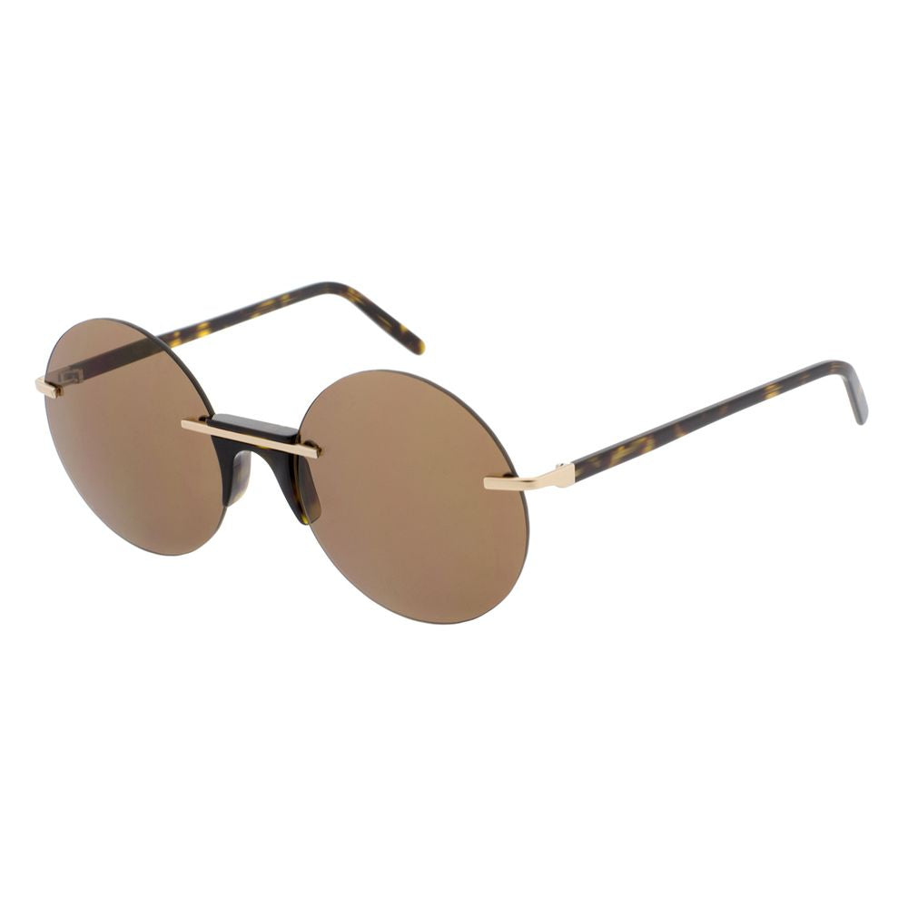 Andy Wolf Brown Metal Sunglasses