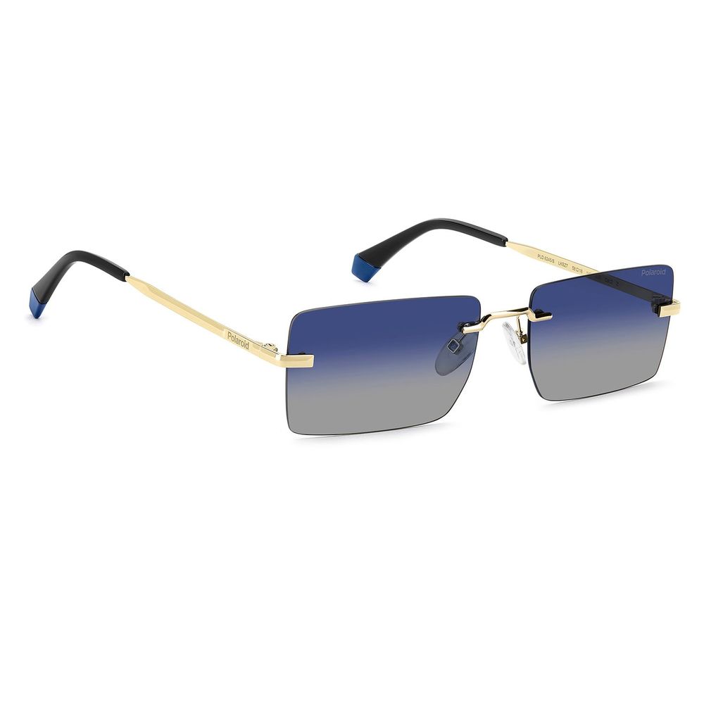 Polaroid Gold Metal Sunglasses