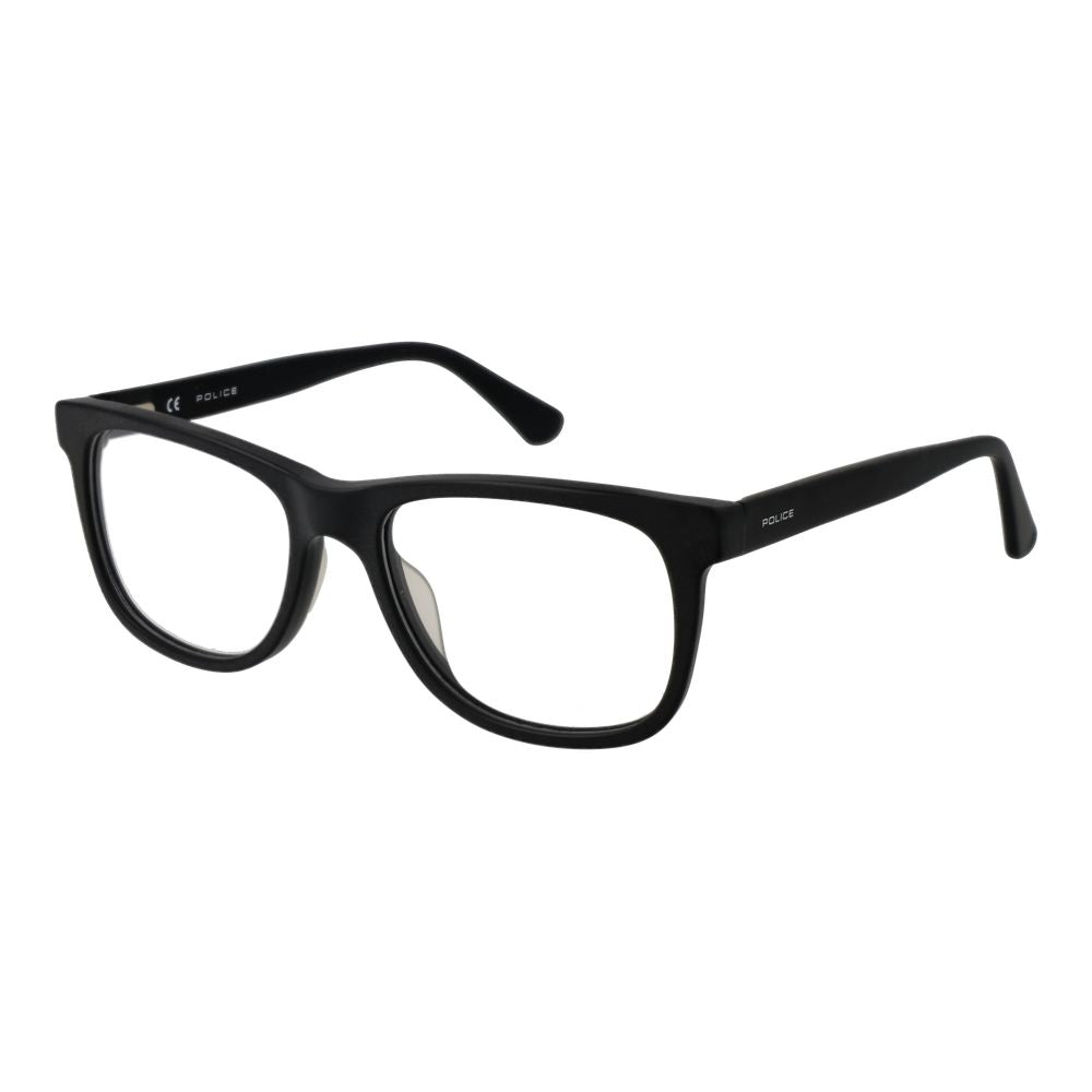 Police Black Cellulose Acetate Glasses (Frames)