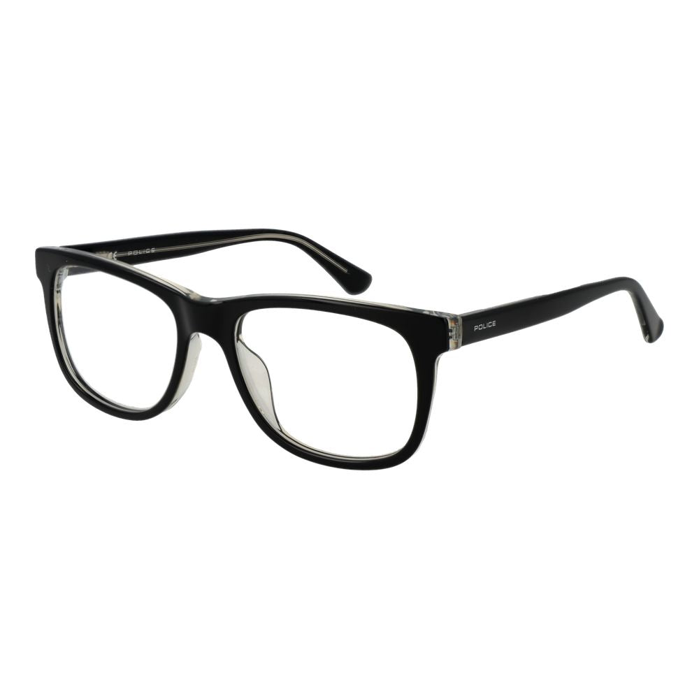 Police Black Cellulose Acetate Glasses (Frames)