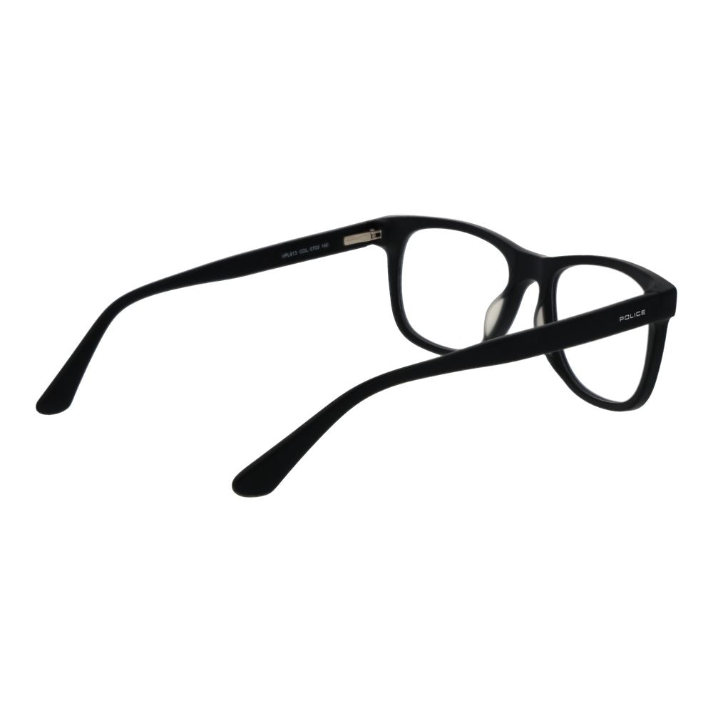 Police Black Cellulose Acetate Glasses (Frames)