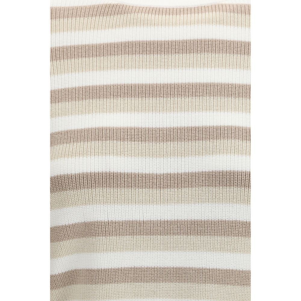 Brunello Cucinelli Multicolor Cotton Sweatshirt