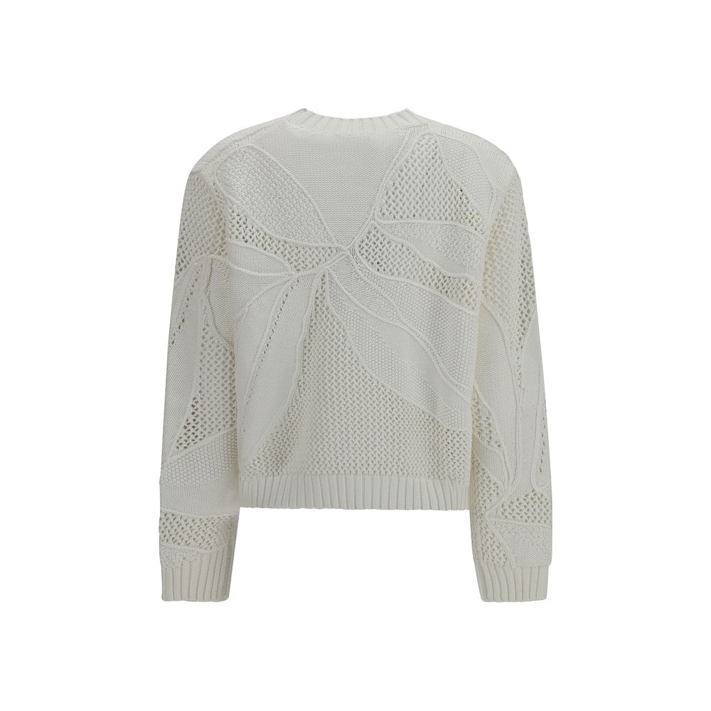 Max Mara White Cotton Sweatshirt