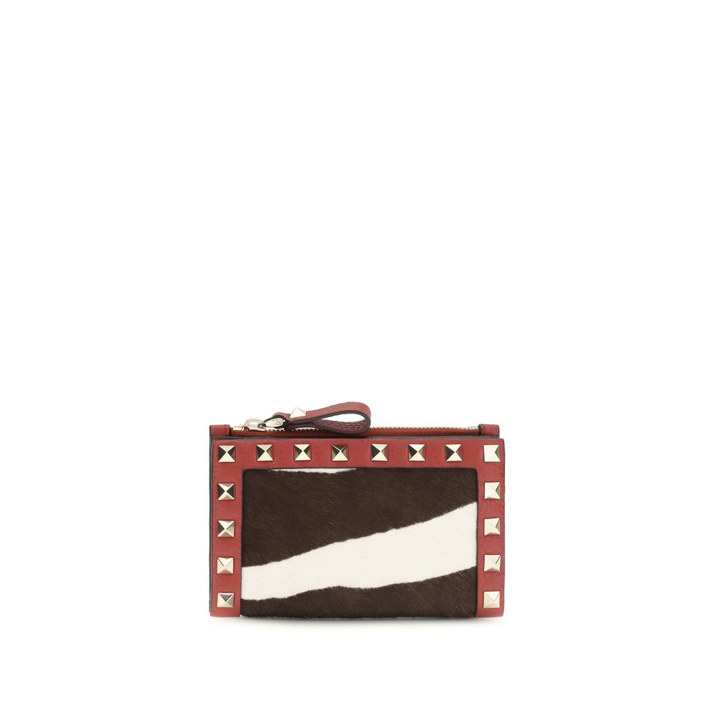 Valentino Garavani Multicolor Calf Leather Bos Taurus Wallet