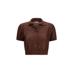 Brunello Cucinelli Bordeaux Linen Pattern Shirt