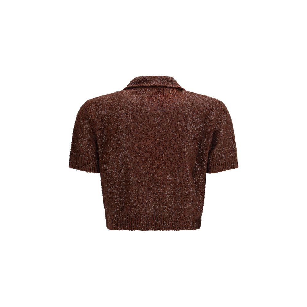 Brunello Cucinelli Bordeaux Linen Pattern Shirt