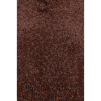 Brunello Cucinelli Bordeaux Linen Pattern Shirt