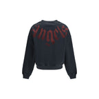 Palm Angels Black Cotton Sweatshirt
