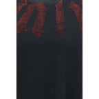 Palm Angels Black Cotton T-Shirt