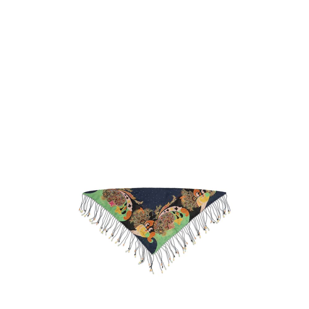 Etro Multicolor Silk Scarf