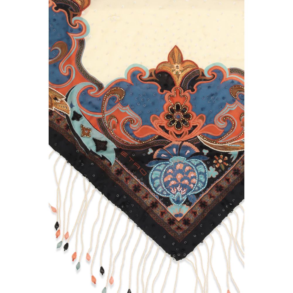 Etro Multicolor Silk Scarf